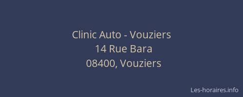 Clinic Auto - Vouziers