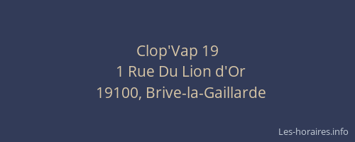 Clop'Vap 19