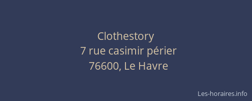 Clothestory