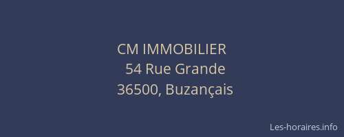 CM IMMOBILIER