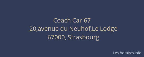 Coach Car'67