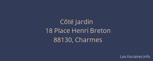 Côté Jardin