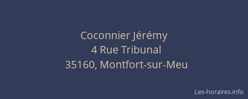 Coconnier Jérémy