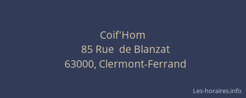 Coif'Hom