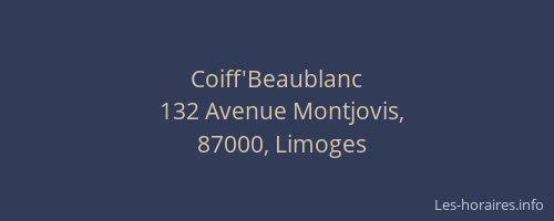 Coiff'Beaublanc