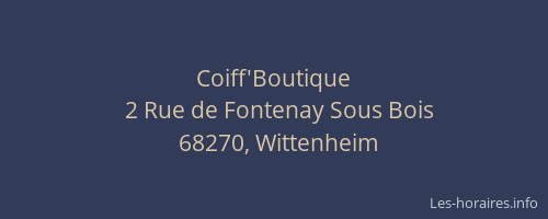 Coiff'Boutique