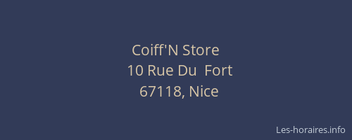 Coiff'N Store