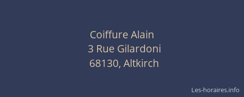 Coiffure Alain