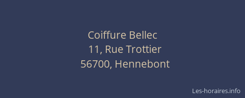 Coiffure Bellec