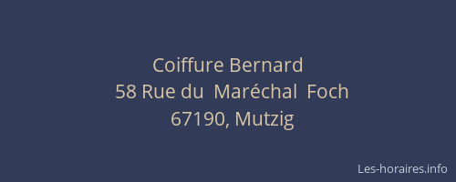 Coiffure Bernard