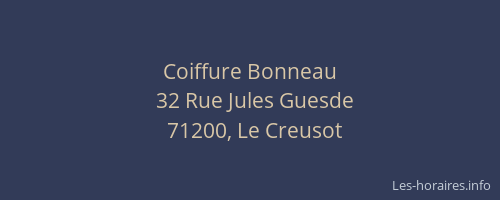 Coiffure Bonneau