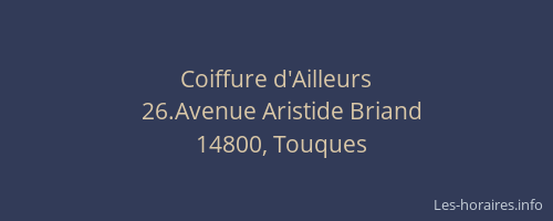 Coiffure d'Ailleurs