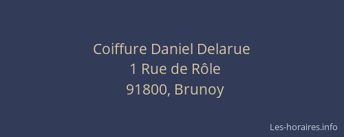 Coiffure Daniel Delarue