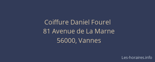 Coiffure Daniel Fourel