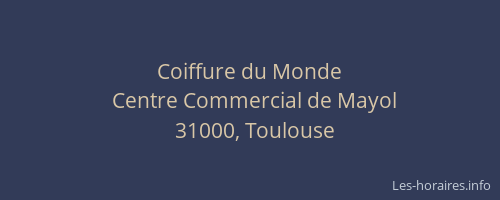 Coiffure du Monde