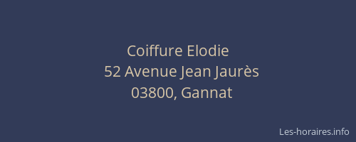 Coiffure Elodie