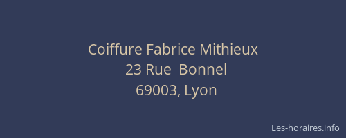 Coiffure Fabrice Mithieux