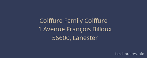 Coiffure Family Coiffure