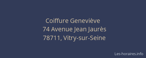 Coiffure Geneviève