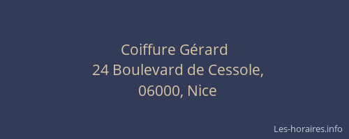 Coiffure Gérard