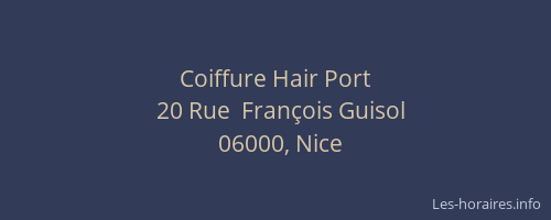 Coiffure Hair Port