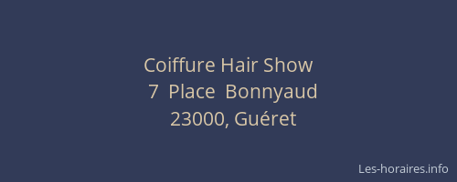 Coiffure Hair Show