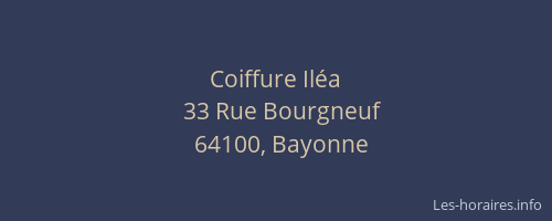 Coiffure Iléa