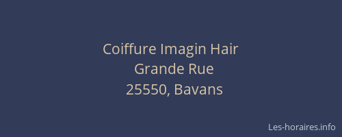 Coiffure Imagin Hair