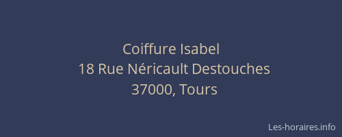 Coiffure Isabel