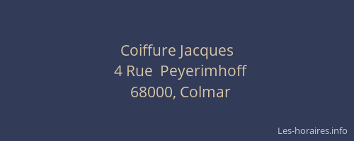 Coiffure Jacques