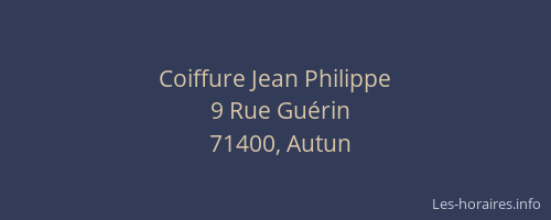 Coiffure Jean Philippe