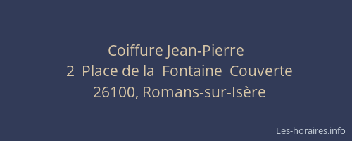 Coiffure Jean-Pierre