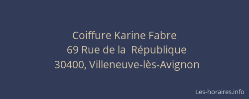 Coiffure Karine Fabre