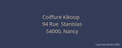 Coiffure Kikoop