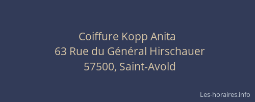 Coiffure Kopp Anita