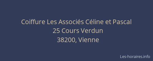 Coiffure Les Associés Céline et Pascal