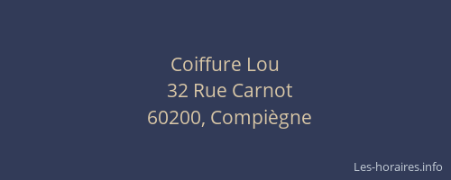 Coiffure Lou