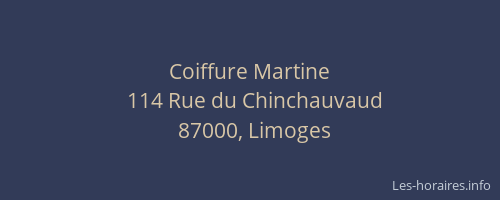 Coiffure Martine