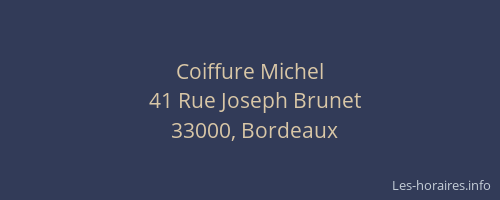 Coiffure Michel