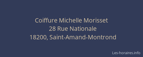 Coiffure Michelle Morisset