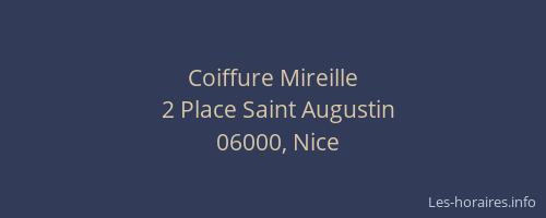 Coiffure Mireille