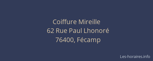 Coiffure Mireille