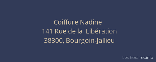 Coiffure Nadine