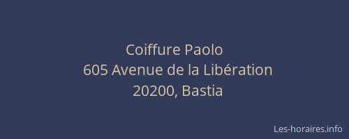 Coiffure Paolo