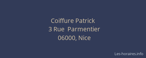 Coiffure Patrick