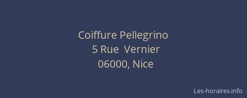 Coiffure Pellegrino