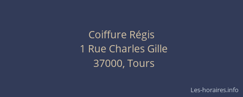 Coiffure Régis