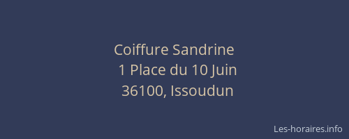 Coiffure Sandrine
