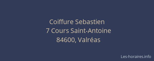 Coiffure Sebastien