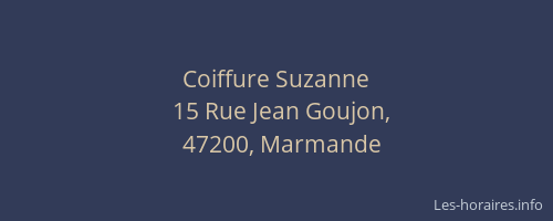 Coiffure Suzanne